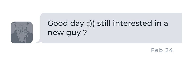 Ashley Madison message.