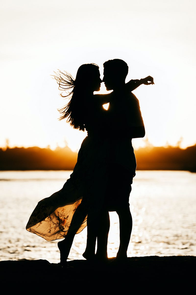 Image of two lovers embracing, symbolizing emotional connection in relationships