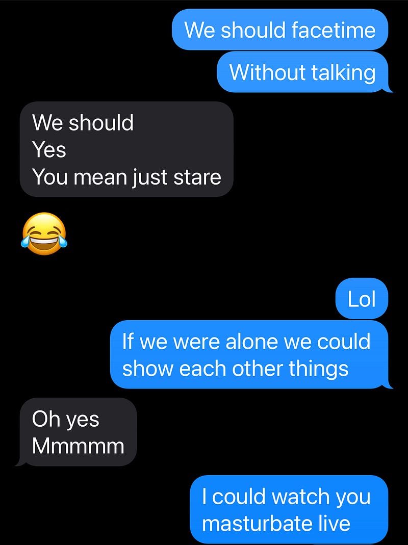 Infidelity and sexy chatting with my adulterous lover.