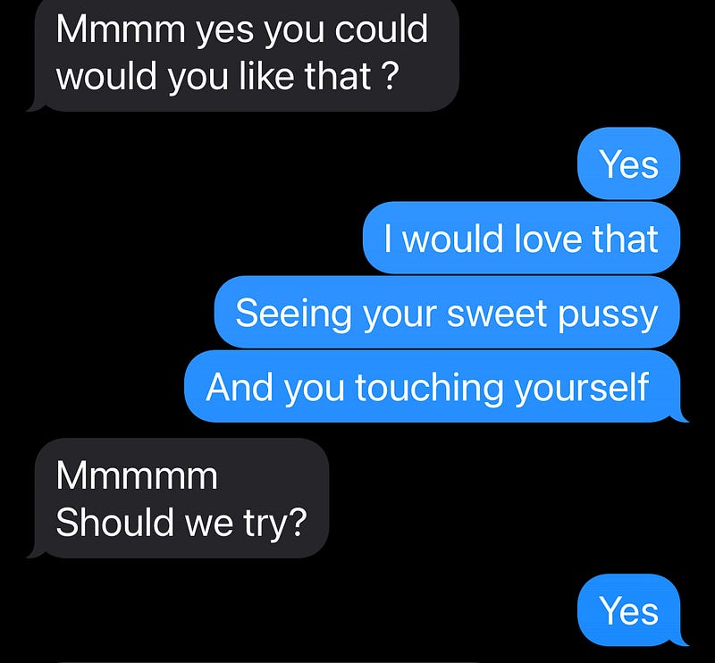 Infidelity and sexy chatting with my adulterous lover.