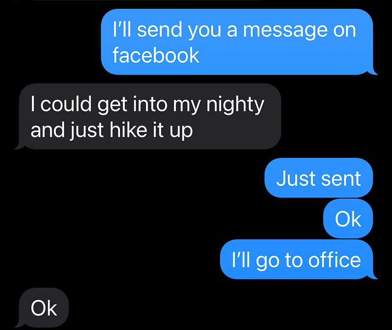 Infidelity and sexy chatting with my adulterous lover.